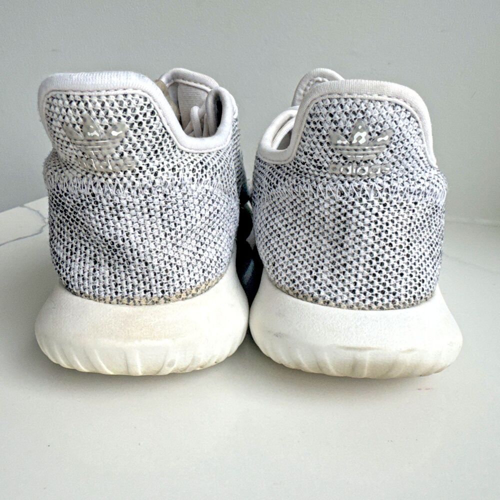 Adidas Cloudfoam Pure Women’s Size 7 Gray Knit Running Walking Sneakers Shoes - Picture 6 of 12